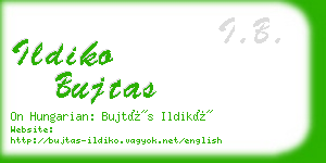 ildiko bujtas business card